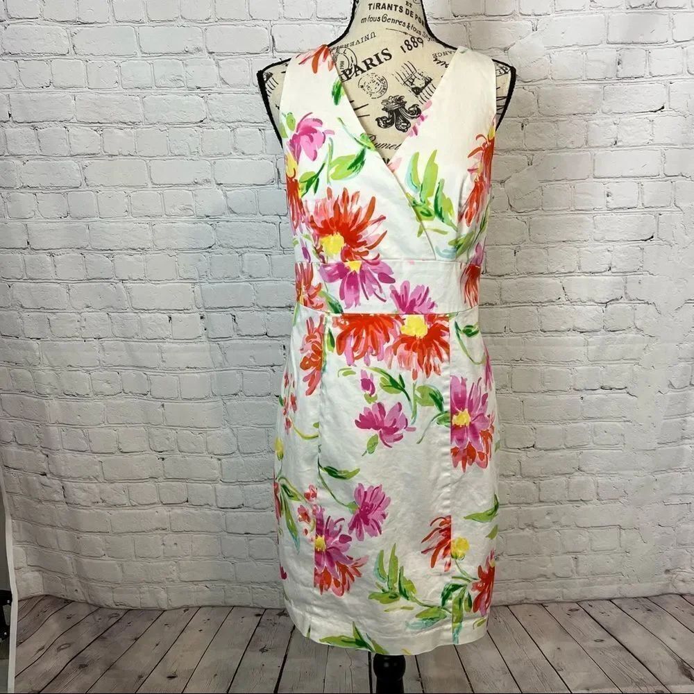 Tommy Hilfiger Sleeveless Floral Razorback Dress size 8